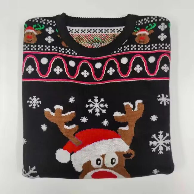 OEM Women's Sweaters ugly christmas sweater jumpers unisex custom sweater - Image 4