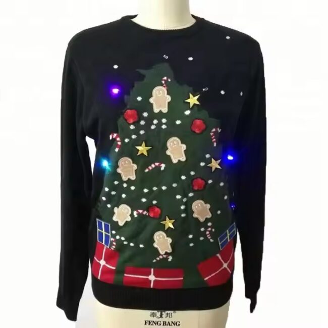 wholesale custom xmas funny knitted ugly christmas jumper sweater unisex - Image 2