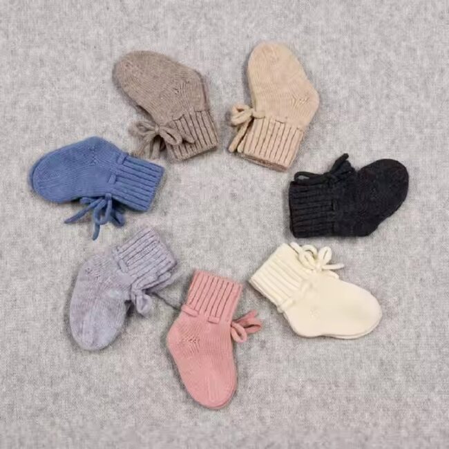 baby socks infant booties newborn knitted baby sock shoes 100 Merino Wool baby for newborn 3 to 6 months - Image 4