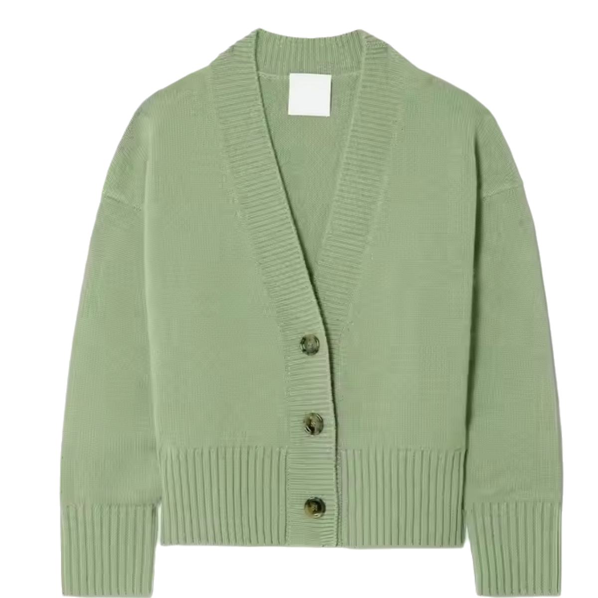 custom embroidery logo casual wool cashmere and silk short solid color knit standard sweater cardigan women product