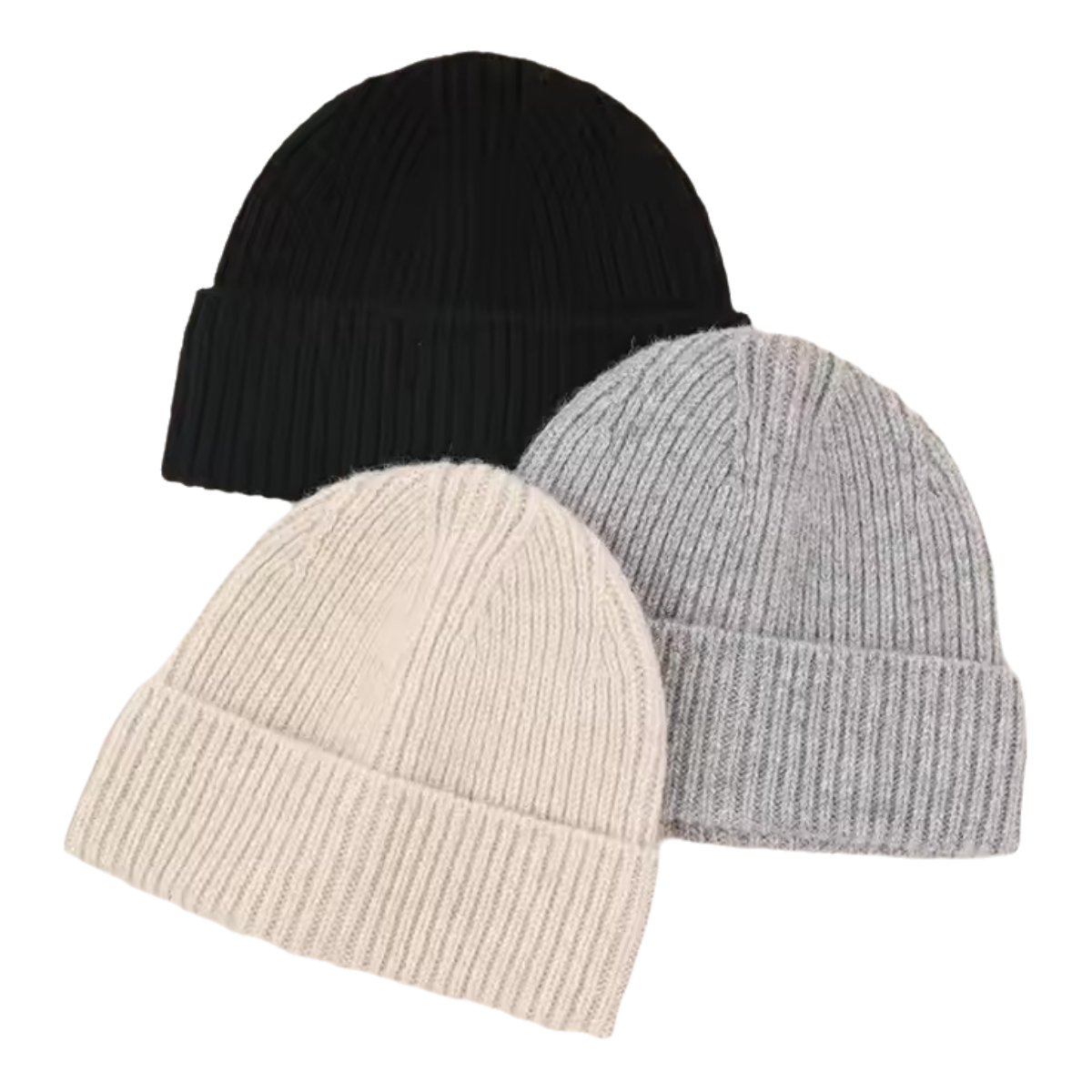 Fashion new style winter soft wholesale custom pure color cashmere wool beanie knit hats suppliers for men women